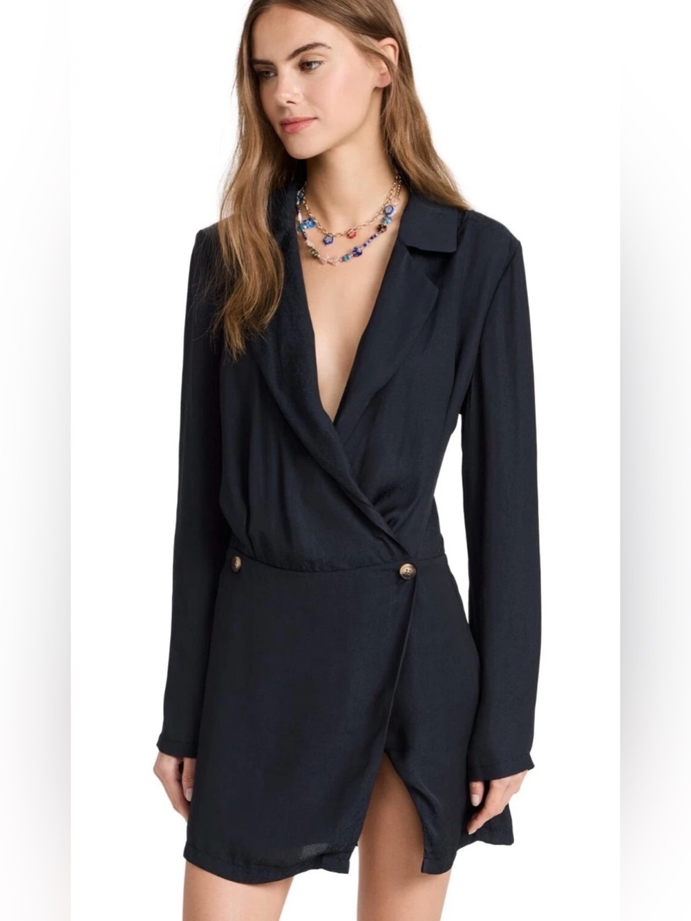 Free People Women's Simone Dress XL Black